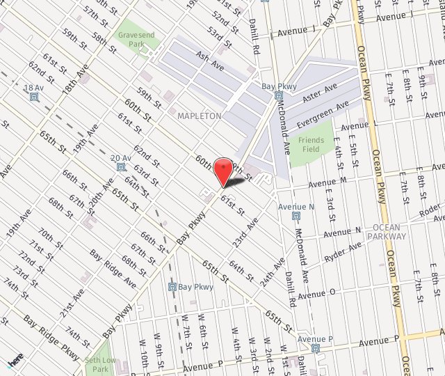 Location Map: 6010 Bay Parkway Brooklyn, NY 11204